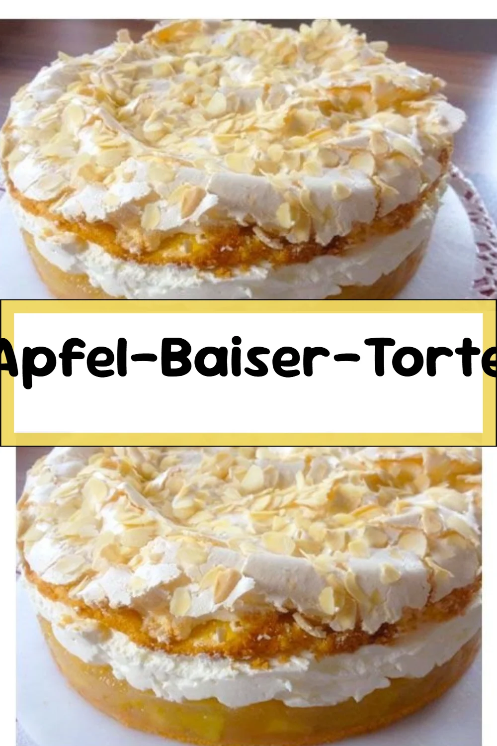 Apfel-Baiser-Torte
