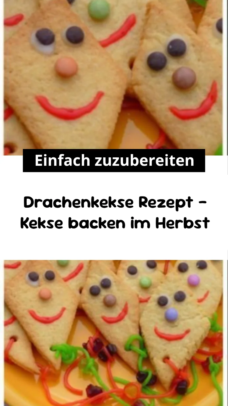 Drachenkekse Rezept - Kekse backen im Herbst
