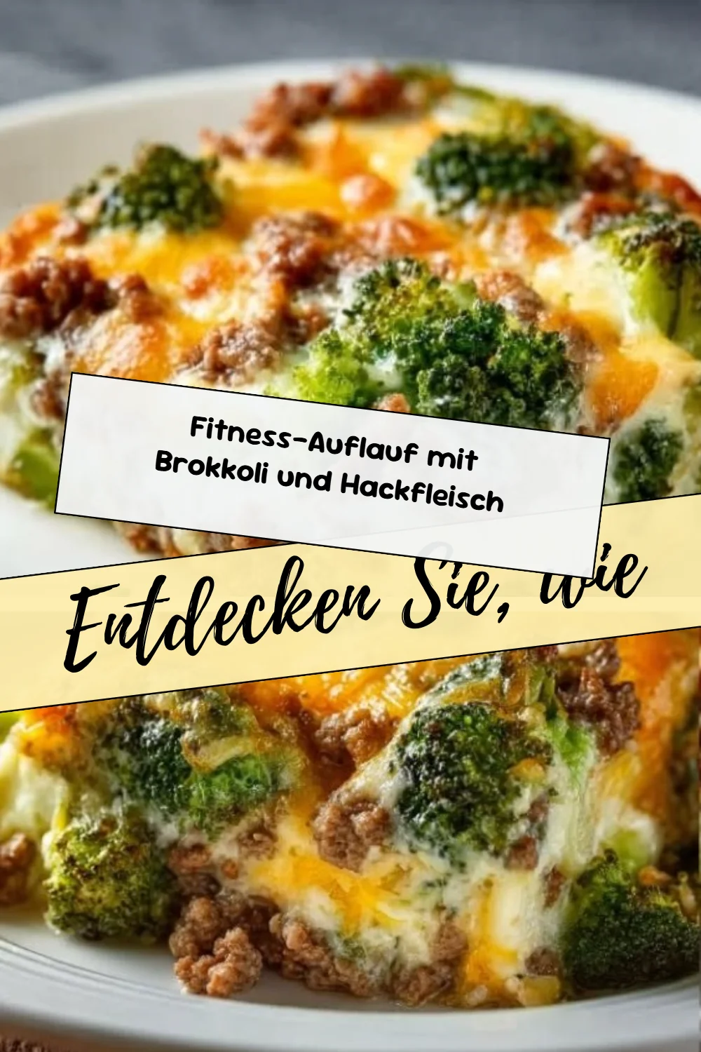 Fitness-Auflauf mit Brokkoli und Hackfleisch