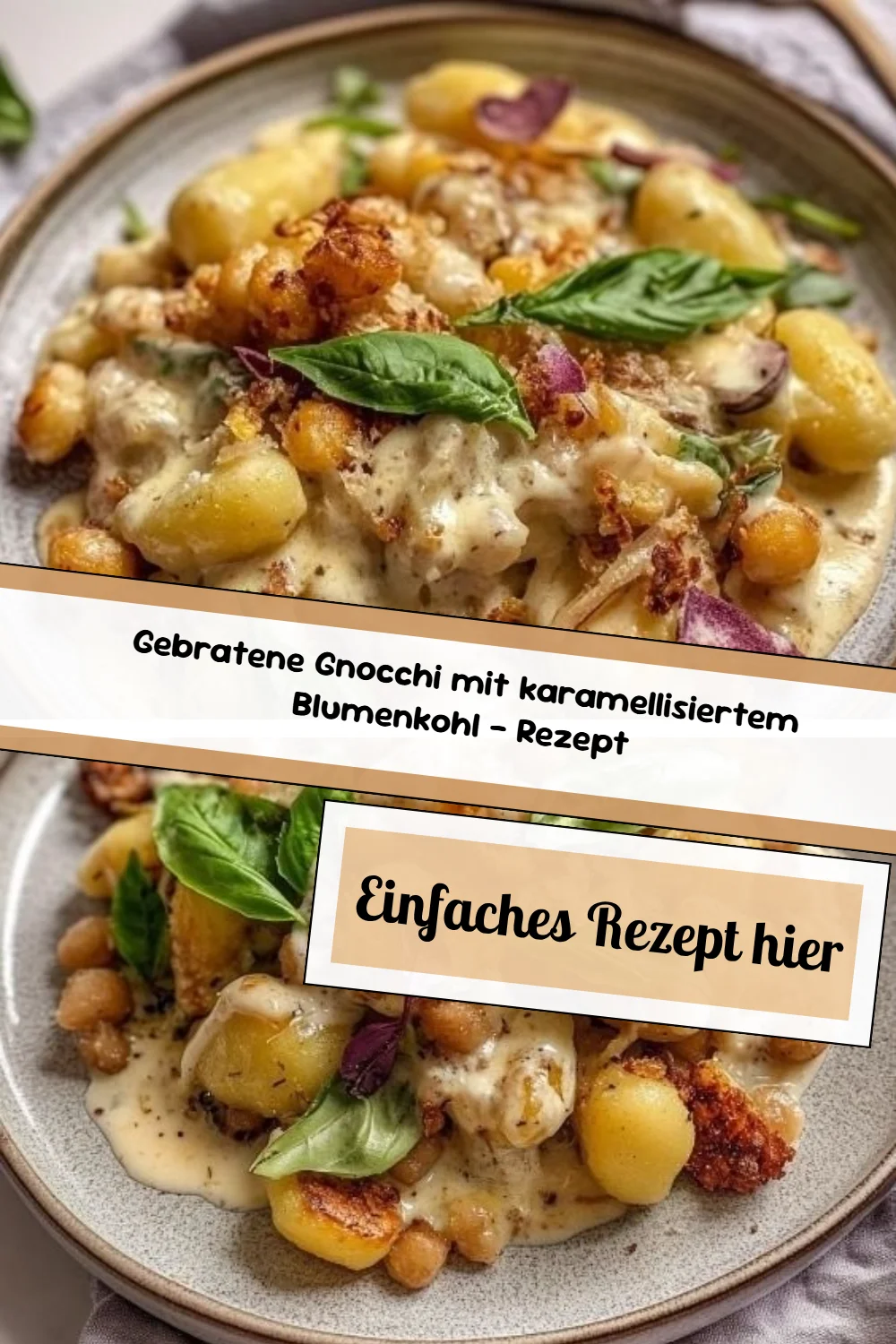 Gebratene Gnocchi mit karamellisiertem Blumenkohl – Rezept