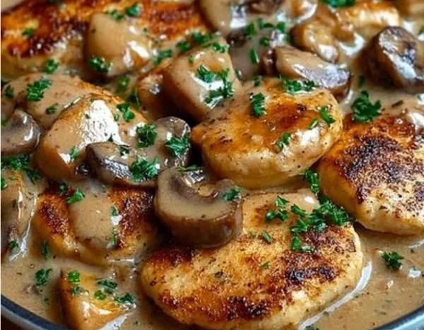 Hähnchen-Pilzpfanne Rezept für ein schnelles Abendessen