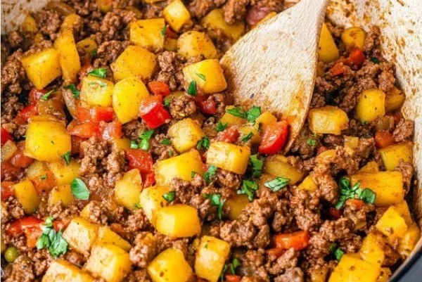 Kartoffel Hackfleisch Pfanne