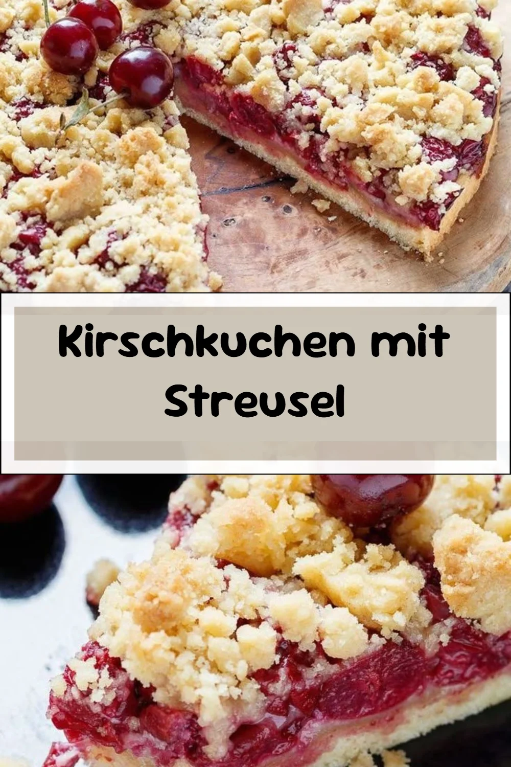 Kirschkuchen mit Streusel