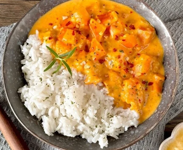 Kürbis-Curry mit Kokosmilch