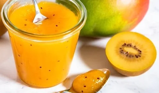 Exotische Mango-Kiwi-Marmelade | Mango marmelade rezepte, Kiwi marmelade, Mangomarmelade