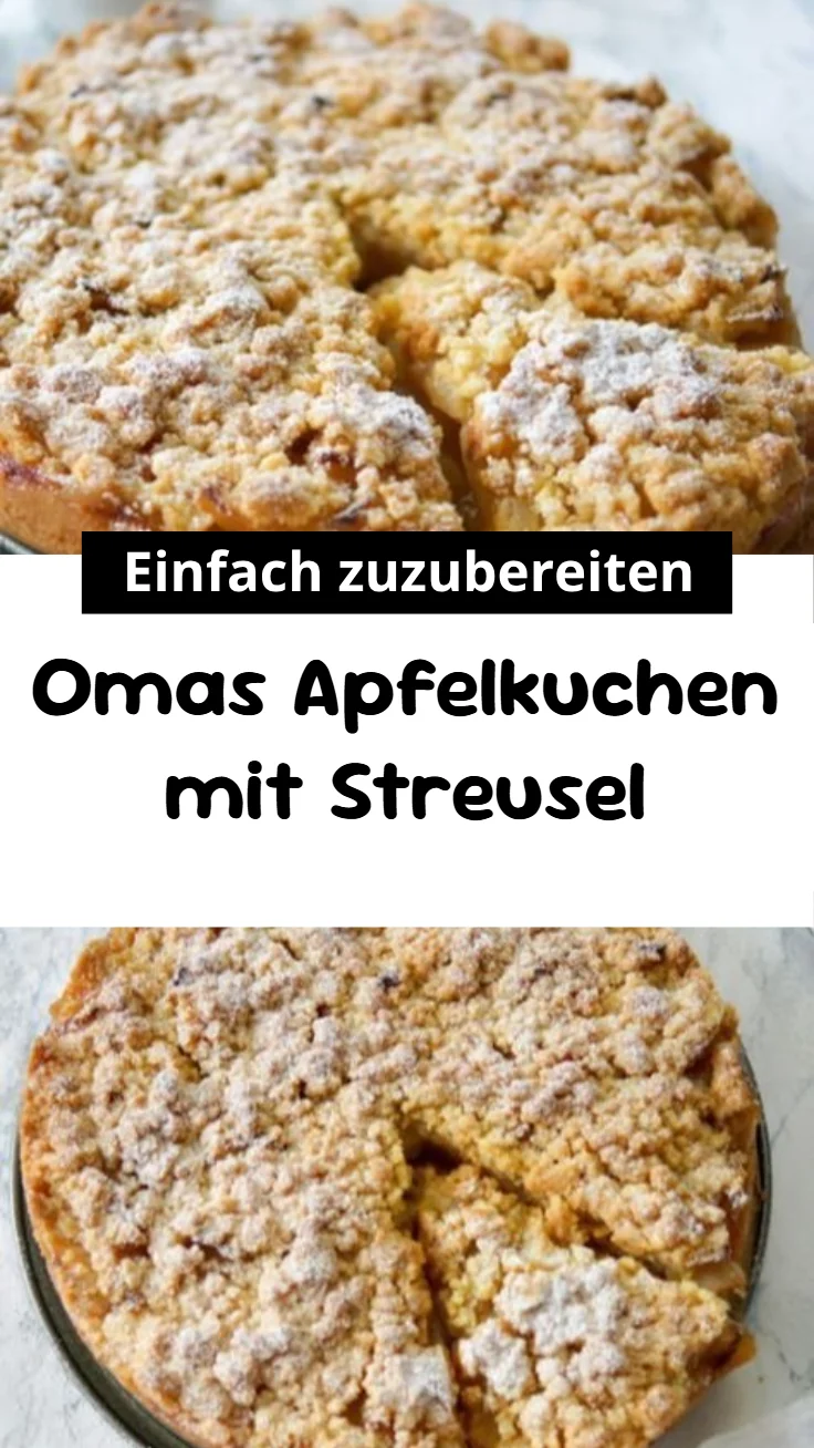 Omas Apfelkuchen mit Streusel
