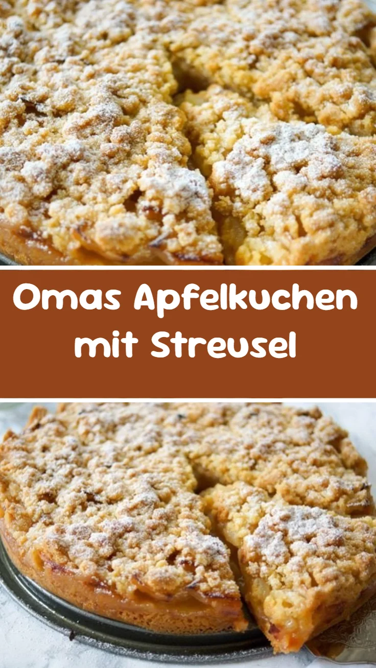Omas Apfelkuchen mit Streusel
