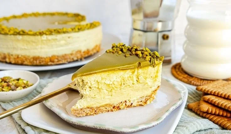 Pistazien-Cheesecake ohne Backen – einfaches Rezept für einen köstlichen Nachtisch