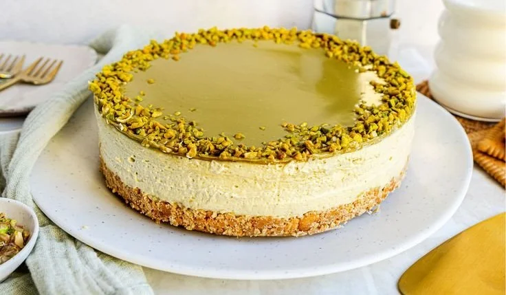 Pistazien Cheesecake ohne Backen