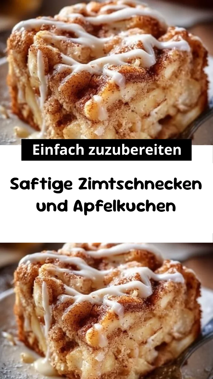 Saftige Zimtschnecken und Apfelkuchen