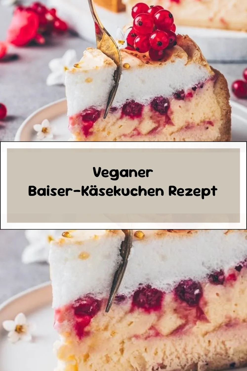 Veganer Baiser-Käsekuchen Rezept