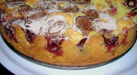 Versunkener Pflaumen Kuchen