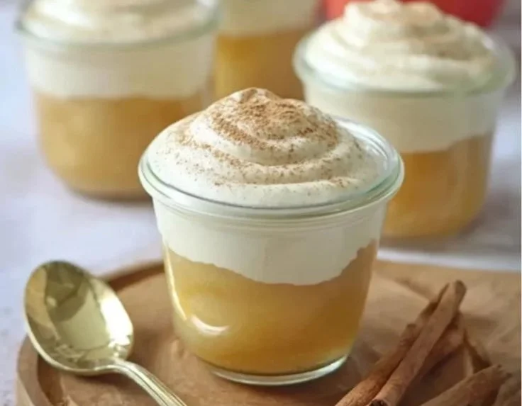 Zimtcreme mit Apfelmus