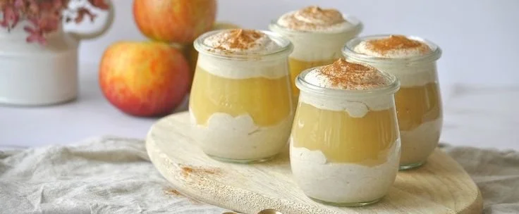 Zimtcreme mit Apfelmus